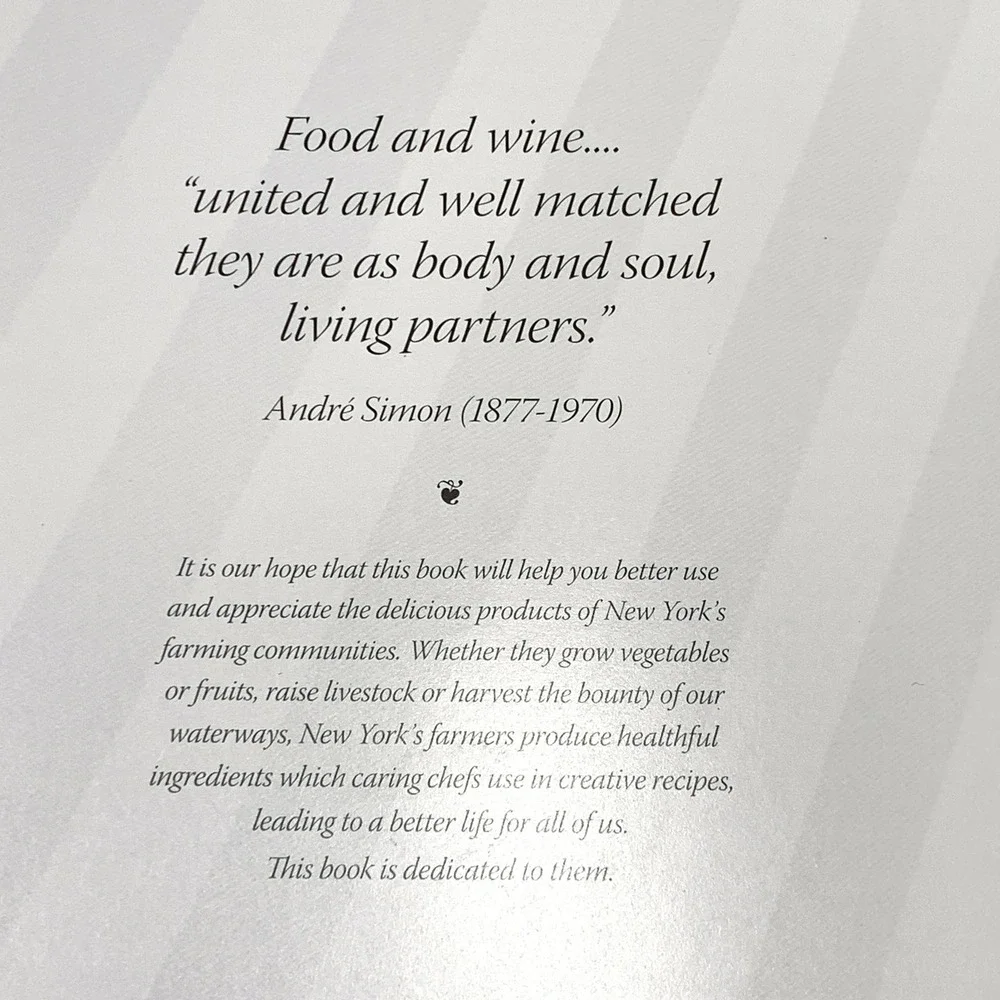 Taste of New York Cookbook Spiral Bound Vintage‎ Recipes Food Wine {Spiral 1996]